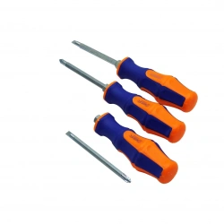 MİRAC-941 ( 2İN1=ÇİFT TARAFLI UÇ ) ( TAK-ÇIKAR ) ( MAVİ-TURUNCU ) TORNAVİDA ( YILDIZ-DÜZ )*12X20