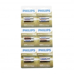 PHILIPS ( ALKALİNE İNCE & AAA & 1.5V ) PİL ( 12PCS= 2Lİ X 6 )*1X24