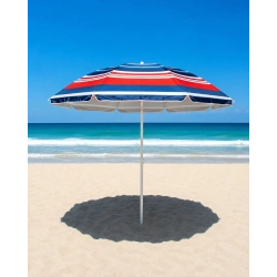 SKYBELT SKY-121 ( 170CM SAPLI ) ( ÇAP: 85*85CM ) ( DÜZ - KARIŞIK RENK ) PLAJ ŞEMSİYESİ ( 8 TELLİ & FIBERGLASS ) ( POLYESTER KUMAŞ )*24=K