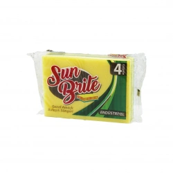 SUN BRİTE MOPPRO KOD-005 ( 4PCS ) ( ENDÜSTRİYEL ) BULAŞIK SÜNGERİ ( GENEL AMAÇLI KULLANIM ) ( 15X11CM )*60=K