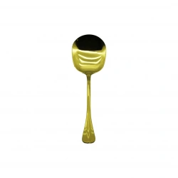 YAKUT-12636 GOLD ( ORTA = 21CM ) ( METAL ) SERVİS KAŞIK ( 5.8X7CM )*12X20