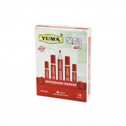 YUMA YM-793-K ( KIRMIZI ) BEYAZ TAHTA KALEMİ ( 3MM YUVARLAK UÇ )*12X96