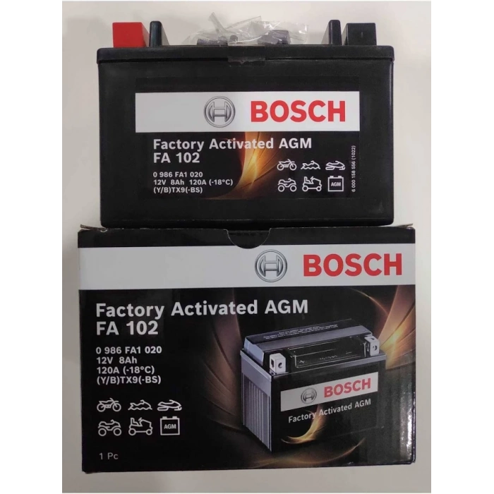 BOSCH 12V 8Ah M6011 YTZ10S-BS Motosiklet Aküsü