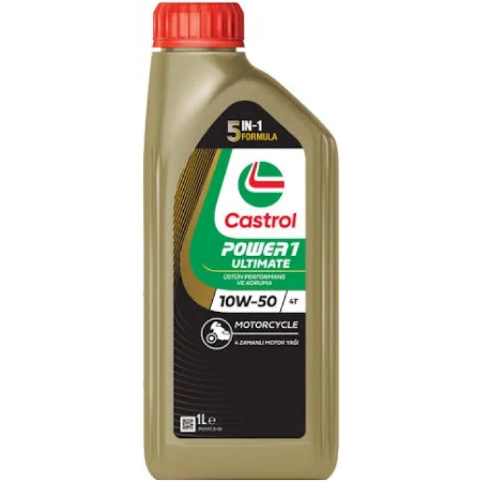 CASTROL Power 1 Ultimate 4T 10W-50 1 Litre Motorsiklet Yağı