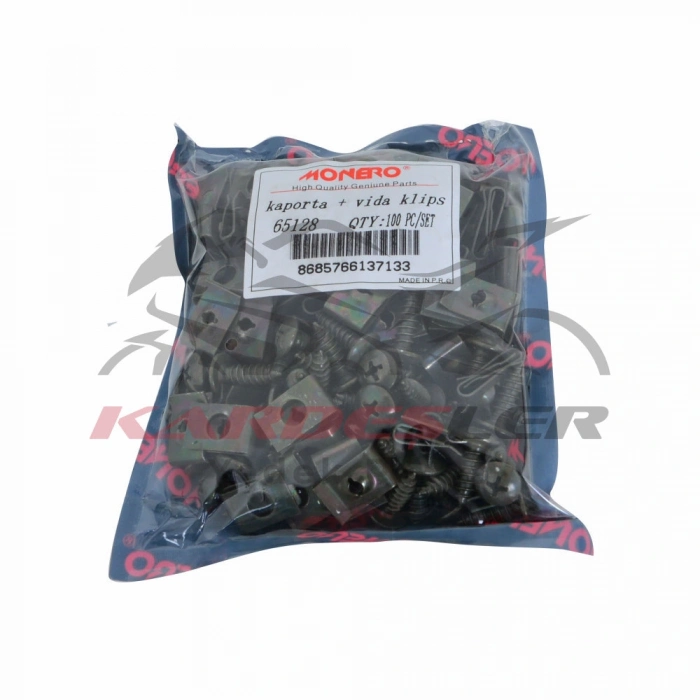 KAPORTA KLİPSİ VE VİDASI [1 PK :100 AD]