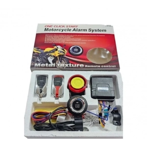 Motosiklet Uzaktan Çalıştırma+Start-Stop Düğmeli Alarm Seti
