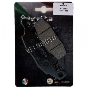 BRENTA Organik FT 3092 Fren DİSK Balatası -KAWASAKI KLE 650 VERSYS KAWASAKI KLE 650 VERSYS ABS KAWASAKI KLR 650 KAWASAKI KLV 1000 KAWASAKI VN 1500 CLASSIC 431-183