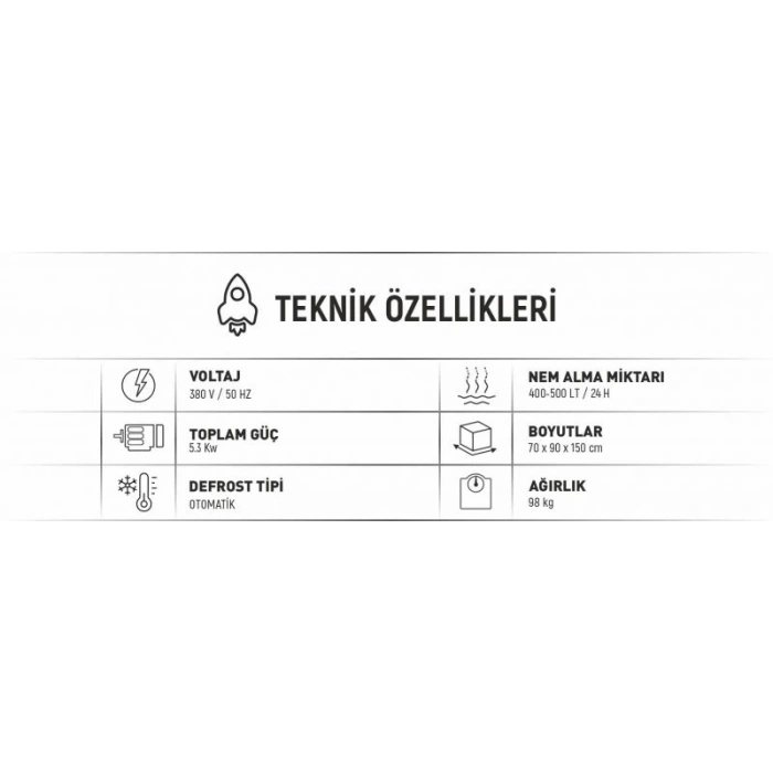 D 7000 Nem Alma ve Halı Kurutma Makinası