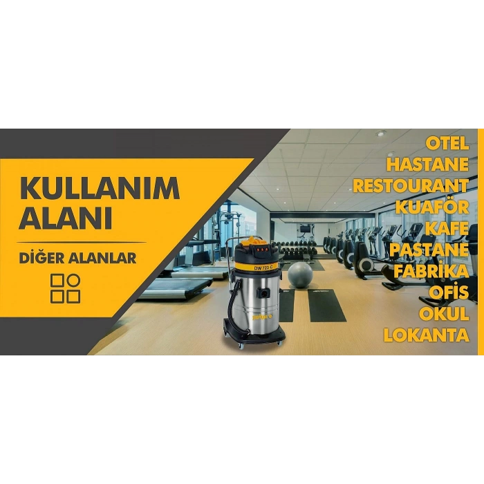 DWC 321 Sanayi Tipi Tek Motorlu Süpürge Makinası