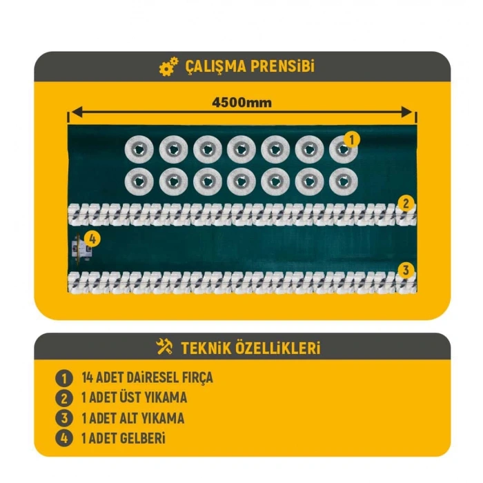 CTC 4500 G/16 Tam Otomatik Halı Yıkama Makinası