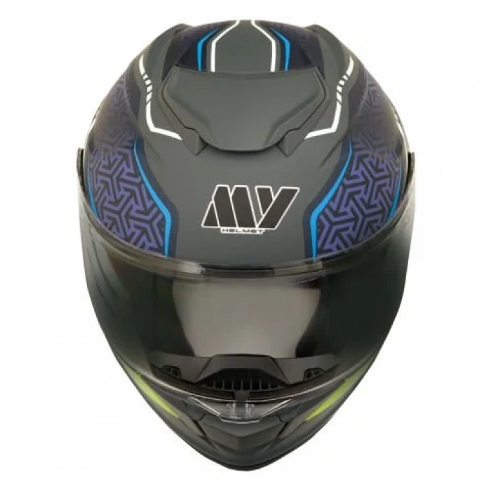 GP MY HELMET MKS002-RGBY Güneş Vizörlü Şeffaf Çene Açılır Motosiklet Kaskı