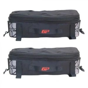 GP Kompozit KMSC06 Universal Motosiklet Yan Çanta Üstü Kumaş Çanta Siyah