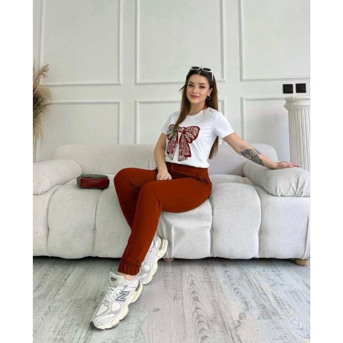 İnci Taş İşlemeli Kurdeleli Takım