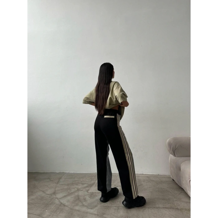 Jean Garni Şeritli Pantolon