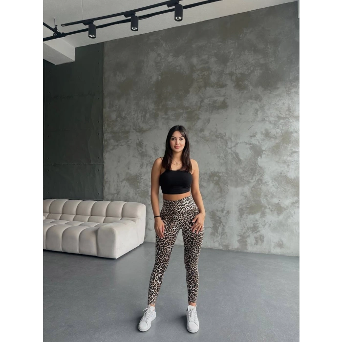 Leopar Desen Jean Tayt