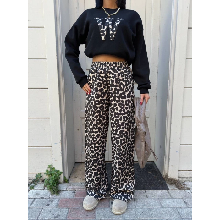 Leopar Nakışlı Takım