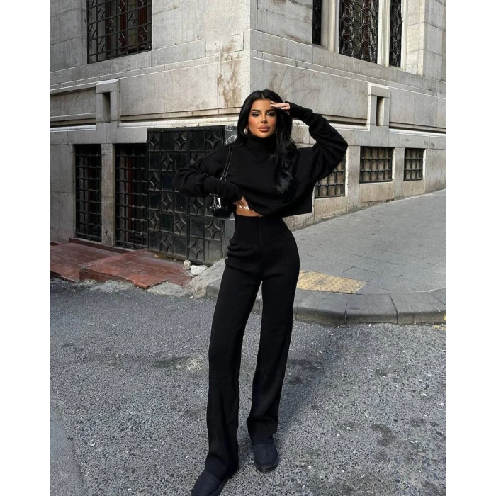 Parmak Geçmeli Triko Takım