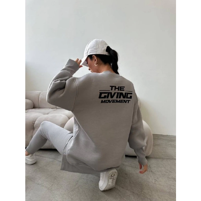 Tgm Hoddy Fitilli Tayt Takım