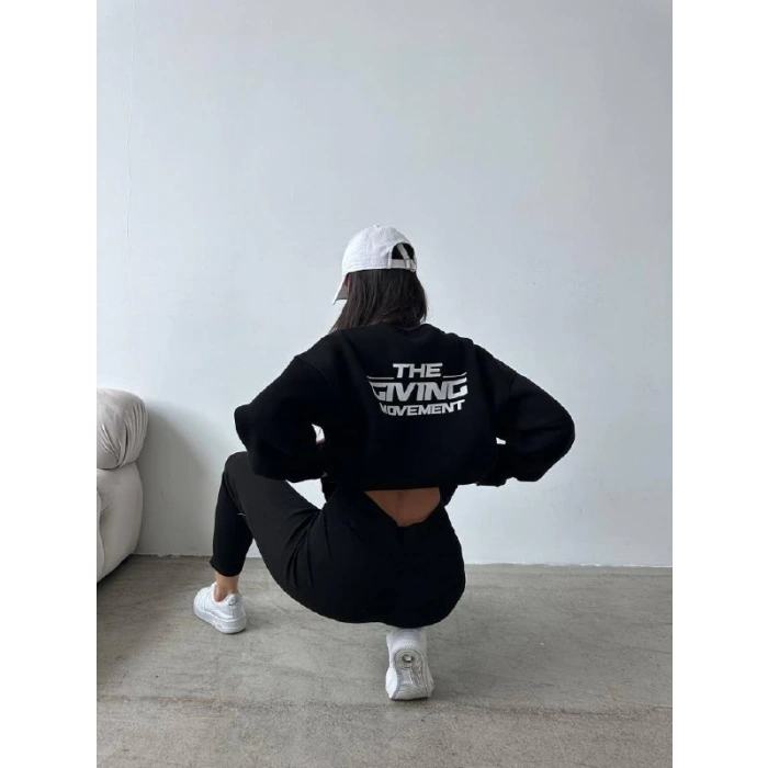 Tgm Hoddy Fitilli Tayt Takım