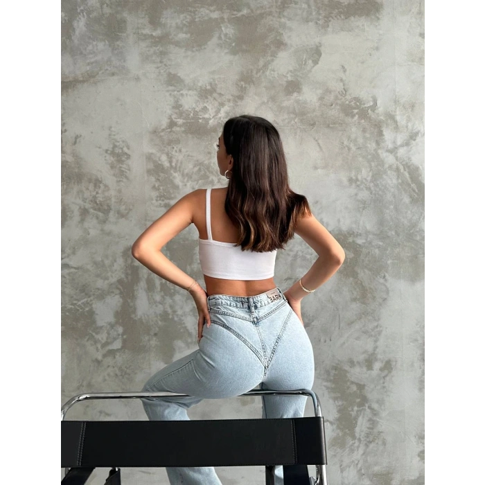 Yıldız Desenli Kot Pantolan