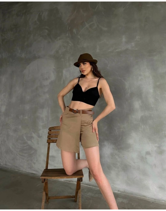 BELİ KEMERLİ ŞORT ETEK