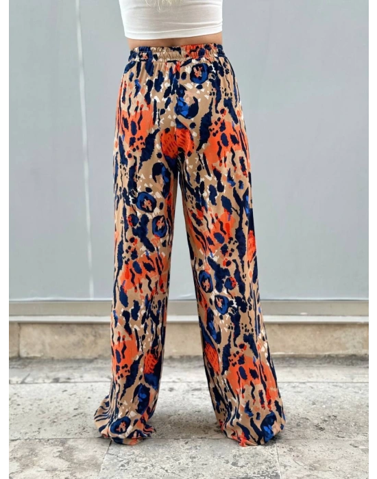 BELİ LASTİKLİ TİRİL PANTOLON