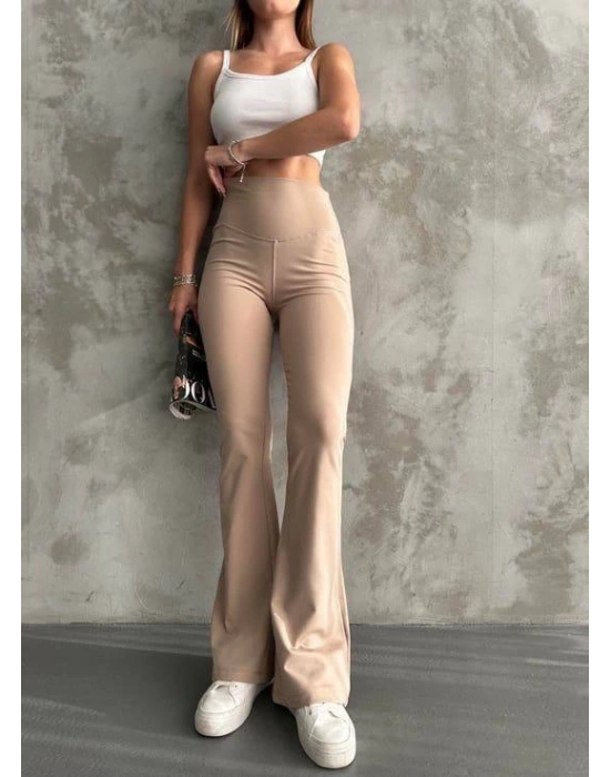 Boru Paça Şardonlu Tayt-Krem