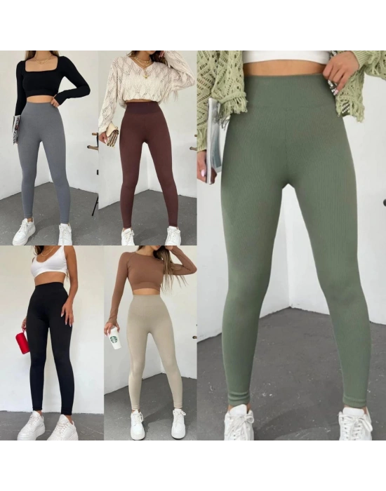 FİTİLLİ ŞARDONLU TAYT-GRi