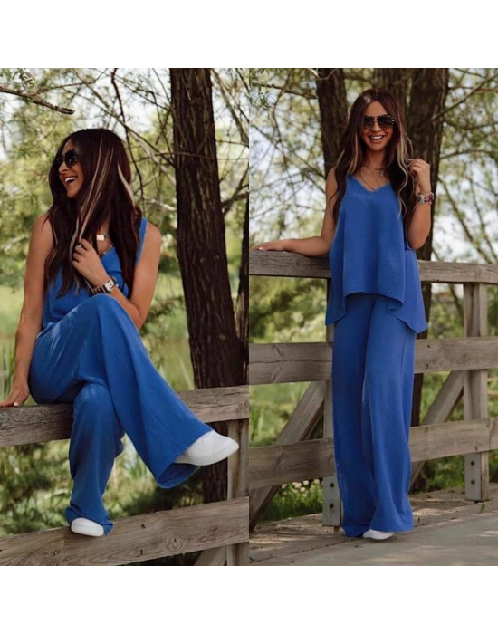 İp Askılı Pantolonlu İkili Takım