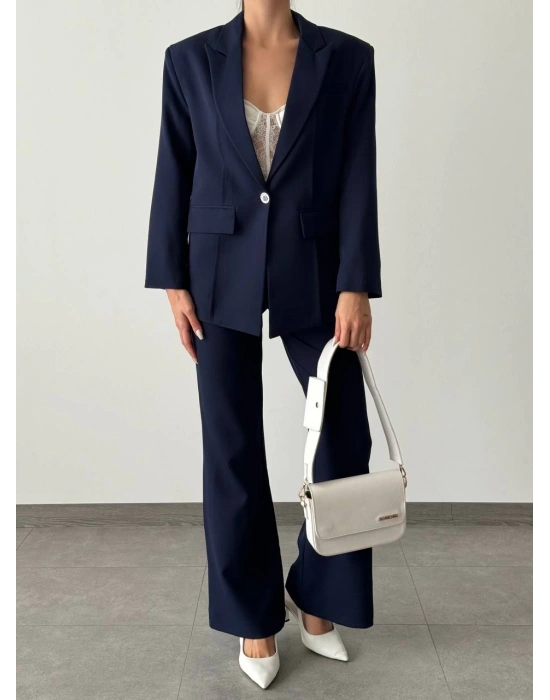 İspanyol Paça Pantolon Lacivert