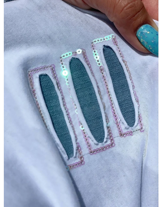 KOT DETAY PULLU TİŞÖRT BEYAZ