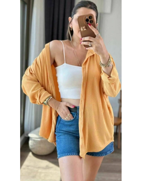 KRİNKIL GÖMLEK TURUNCU