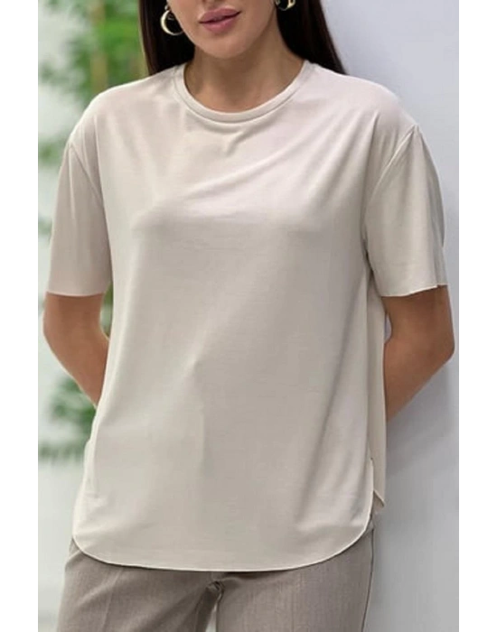 MODAL TİŞÖRT BİSİKLET YAKA GRİ