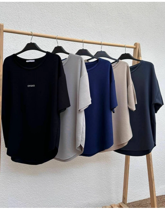 MODAL TİŞÖRT BİSİKLET YAKA GRİ