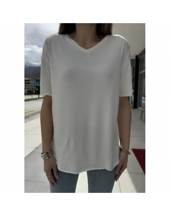 MODAL TİŞÖRT V YAKA FÜME