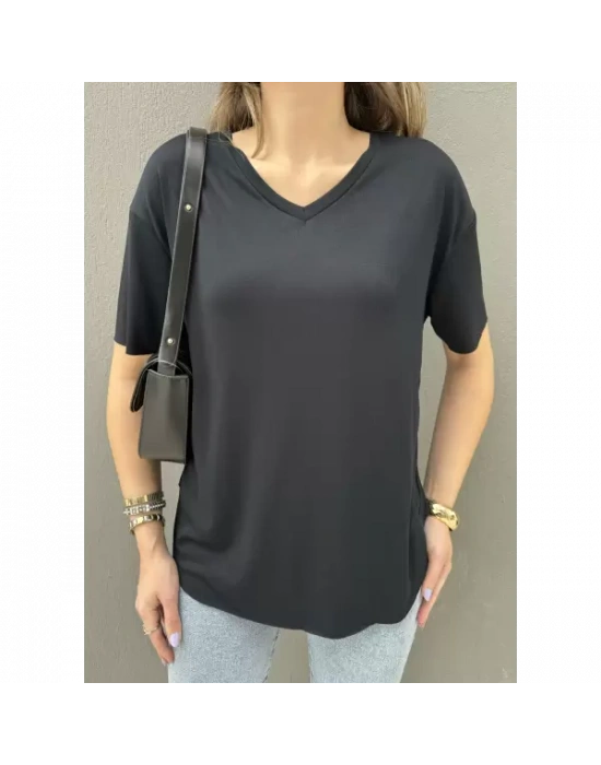 MODAL TİŞÖRT V YAKA KREM