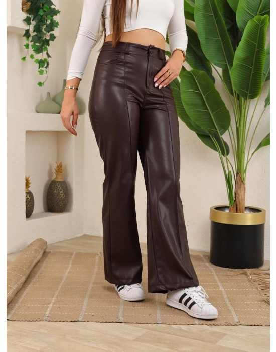 Palazzo Deri Pantolon-Kahve