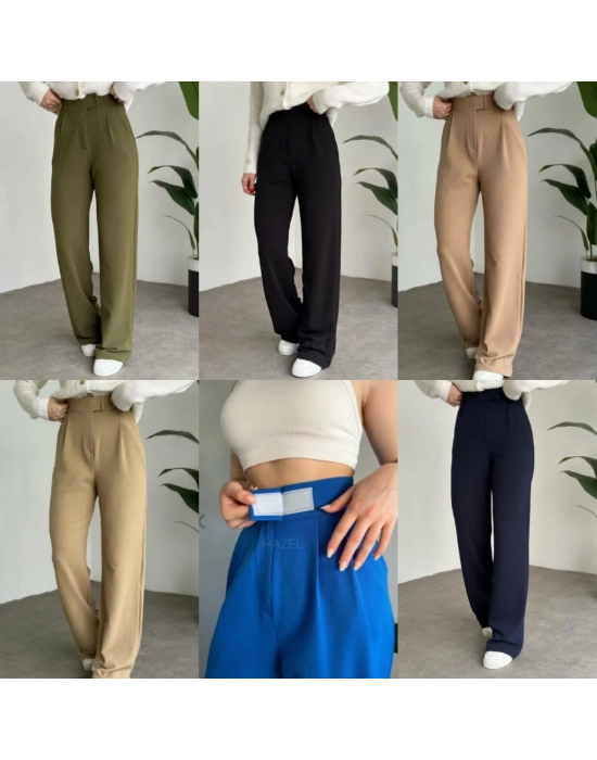 Palazzo Kumaş Pantolon Bej