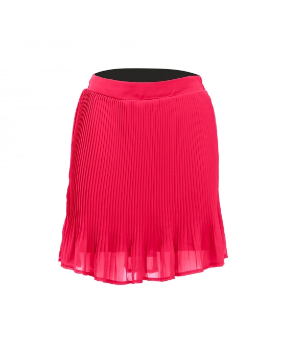 Pliseli Şifon Etek-Siyah