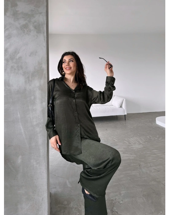 SATEN İKİLİ TAKIM-SİYAH