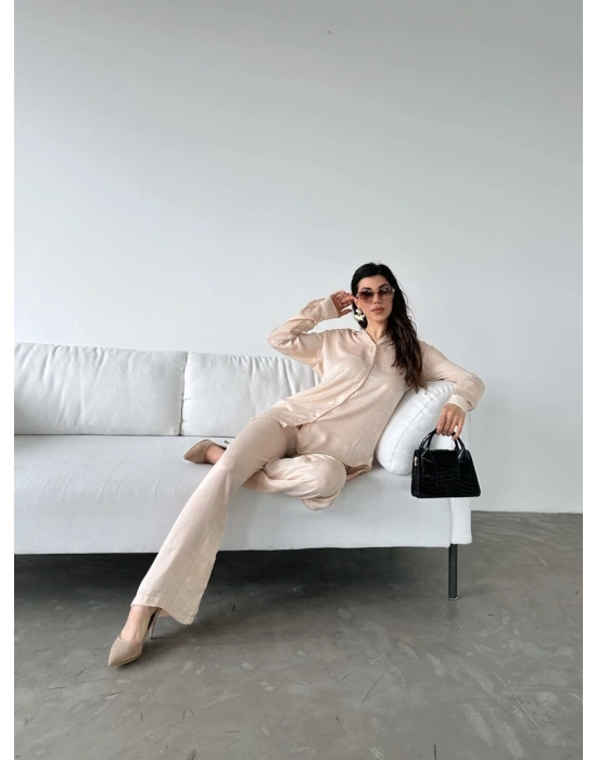 SATEN İKİLİ TAKIM-SİYAH