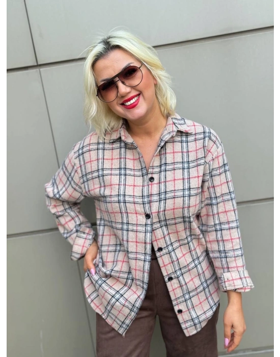 Bberry Desenli Yün Gömlek