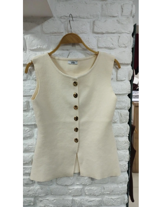 ZR ALTI DÜĞMELİ PREMIUM KALİTE ÇELİK TRİKO YELEK BORDO