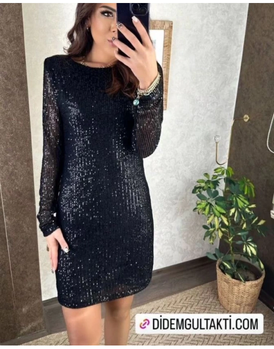 ZR PAYETLİ ASTARLI LİKRALI GECE ELBİSESİ BORDO