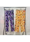 BELİ LASTİKLİ ÇİÇEKLİ DOUBLE PANTOLON LİLA