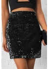 Pul Payet Mini Etek-Siyah