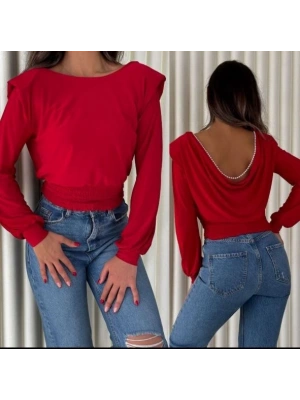 Degaje Sandy Bluz-KIrmızı