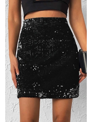 Pul Payet Mini Etek-Siyah