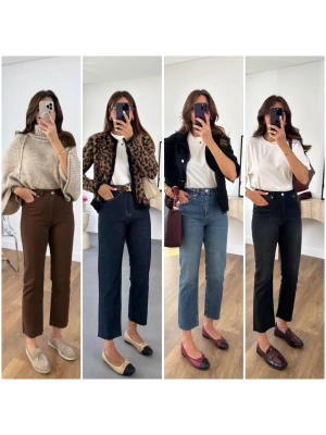 ZR MARKA MODEL BOYFİT DAR KALIP JEAN SİYAH