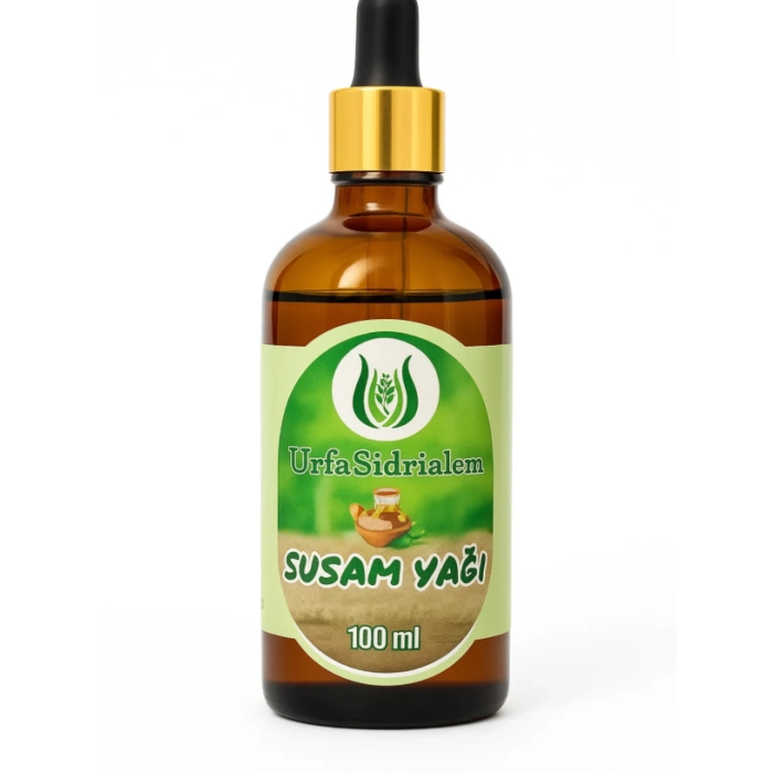 %100 Doğal Soğuk Sıkım Saf Susam Yağı – 100 ml | Cilt, Saç ve Vücut Bakımı için Bitkisel Bakım Yağı